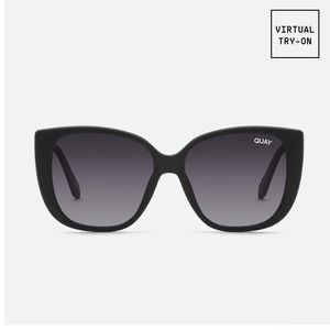 Quay matte black polarized ever after sunglasses